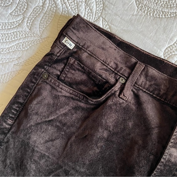 CITIZENS OF HUMANITY - Lilah Velvet High Rise Bootcut Pants - Pony (Brown) - Picture 4 of 14